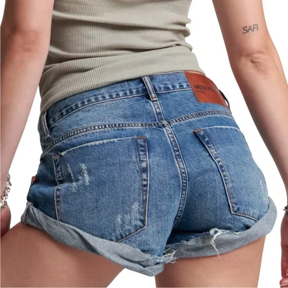 One Teaspoon Blue Jean Shorts - Picture 3 of 11